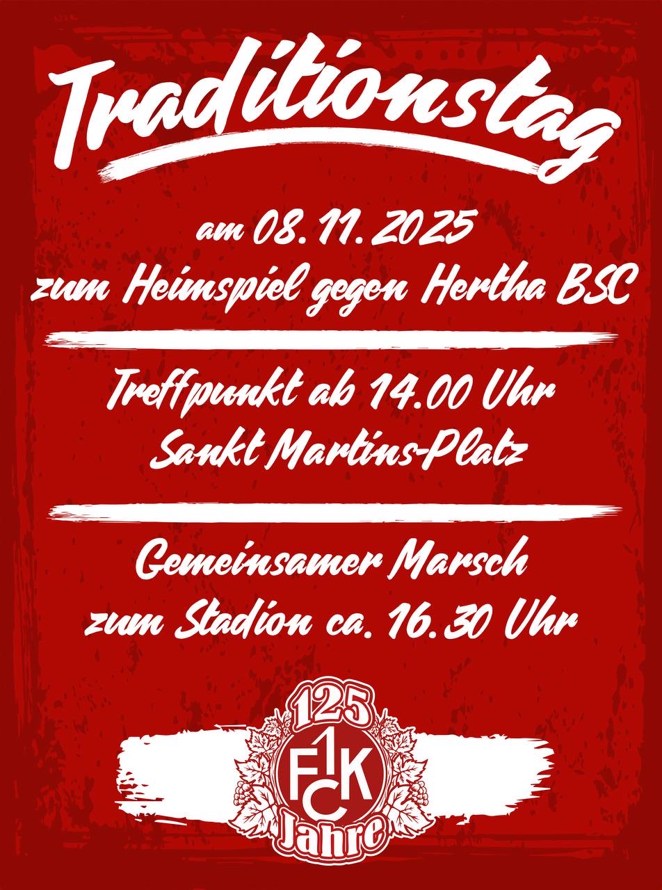Traditionstag zum Heimspiel gegen Hertha BSC
